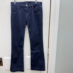 Vigoss Studio Womens 11 12 x 31 Dark Wash Boot Cut Denim Jeans Trousers P7389A